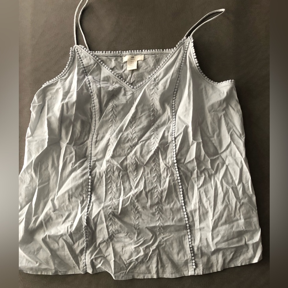 H&M | Light Blue/Grey Size Medium Tank
